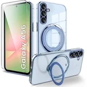 GS Magnetni ovitek za Samsung Galaxy A56 5G, za MagSafe, moder + 9H steklo