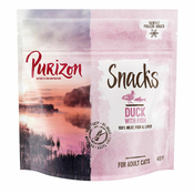 Purizon Snack raca z ribo – brez žit - Varčno pakiranje: 3x40 g