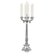 Casa Padrino luxury baroque candle holder silver A� 30 x H. 79 cm - Magnificent metal candlestick in baroque style - Baroque decorative accessories