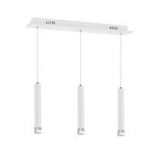 LED luster na sajli ALBA 3xLED/15W/230V, bela