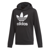 Adidas TREFOIL HOODIE, dječji pulover, crna DV2870