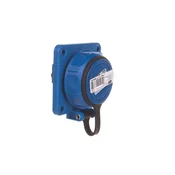 PCE Vtičnica za ploščo 10/16A 2P+Z 230V /75x75/ modra IP68 NAUTILUS 20341-8b