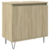 Vidaxl Kopalniška omarica sonoma hrast 58x33x60 cm inženirski les