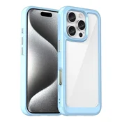 slomart Ovitek Outer Space Case z željeno obrobo za iPhone 16 Pro Max - modra