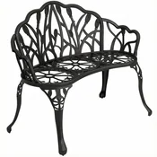 Homestar Vrtna klop za 2 osebi 99x57x78 cm črna