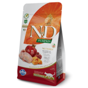 Hrana za macke FARMINA N&D CAT Grain Free Pumpkin Quail & Pomegranate, 1,5kg, za sterilizirane macke
