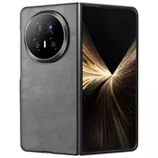 AVIZAR Ovitek za Honor Magic V5, trd, z učinkom zrnatega usnja in ojačanimi robovi, Siva, (5000189735)