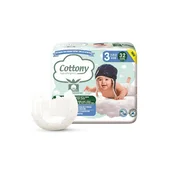 Cottony Baby Diapers Organic Cotton Size 3 4-9kg 32 diapers