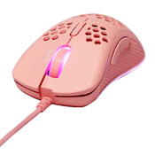 Žična gaming miška DELTACO PM75, RGB-Pink