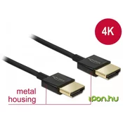 HDMI kabel z mrežno povezavo 4,5m črn High Speed Ultra HD 4K Slim 84775 Delock