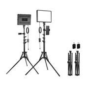 Neewer BP300 komplet: 2 LED lučki, stojala, nosilci za telefon