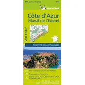 Michelin Côte dAzur - Massif de l  Estere 1:100.000