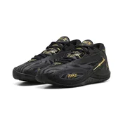PUMA MB.06 Orbit Basketball Shoes Unisex, Men, Black/Gold, 52