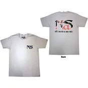 Nas One Mic (Back Print) Grey XL Majica