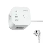 shumee TIROSS MORRE POWER CUBE 3G, 2xUSB, 2xUSBC 1,5 m