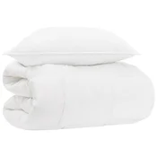 vidaXL Komplet odej z blazino 2 pcs Bela Bambus