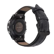 INF Usnjen pašček za uro Garmin Fenix 7X 7S Black 20 mm, (22056859)