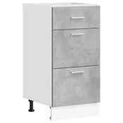 Vidaxl Spodnja omarica “Lyon” Beton Grey 40x46x81,5 cm Inženirski les