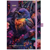 Blok notes z elastiko animals bird b5 tp črt 96l