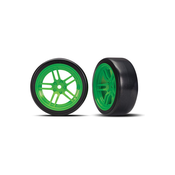 Kolo Traxxas 1,9 , disk z deljenimi kraki zelena, pnevmatike za drift (2) (spredaj)