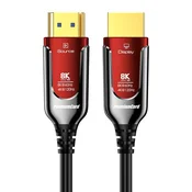 PremiumCord Ultra High Speed HDMI 2.1 optični kabel 8K@60Hz, pozlačen, 20 m