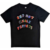 Red Hot Chili Peppers Majica Colourful Letters Unisex Black XL