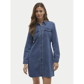 VERO MODA Obleka Jennie  moder denim
