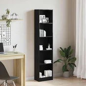 Biblioteka crni hrast 40x24x176 cm Inženirsko drvo