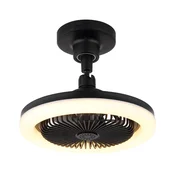 Globo 03680S - LED prigušiva plafonski ventilator LIDEA LED/20W/230V 3000-6500K crna+daljinski upravljac