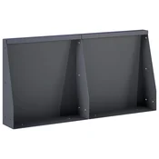 vidaXL Zadrževanje stene 2 kos 40 x 12 x 50 cm Jeklo Antracit