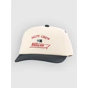 Salty Crew Whaler Snapback Cap off white