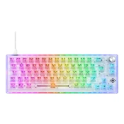 DELTACO GAMING Tipkovnica DK460 Mehanička 65% Nordic Layout, TRANSPARENTNA/RGB