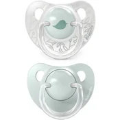 Suavinex Birdies Anatomical Silicone 0-6m duda Green 2 kos