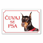 Tabla Cuvaj se psa - DOBERMAN