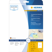 Herma etikete 210x297 A4/1 1/25 providna ( 02H4375 )