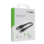 Belkin BOOST CHARGE USB-C USB-A kabel črn 15 cm