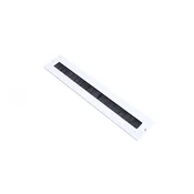 Cable Brush Management for wall-mounted cabinets W19, dimension: 36.4cm x 8cm, gray