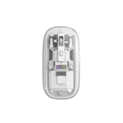 Miš Wireless Marvo PRISM B10 M810W sa 7 boja pozadinskog osvetljenja i punjivom baterijom (300 mAh) transparent beli