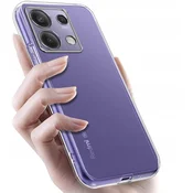 shumee Tanek ovitek za Xiaomi Redmi Note 13 Pro 5G, prozorna zadnja stran + steklo