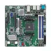 ASRock X570D4U-2L2T/BCM, 1xSKT AM4, AMD Ryzen 5000, X570, 4xDIMM, SATA, 2xM.2, 2xGbE, 2x10GbE, IPMI