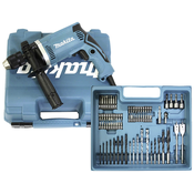 Makita Makita 1-vhod-udarni vrtalnik 710 W vklj. oprema\, vklj. kovček, (21532150)