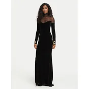 Elisabetta Franchi Večerna obleka AB-R29-67E2-V690 Črna Slim Fit
