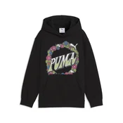 PUMA MID 90s Relaxed Graphic Hoodie Youth, Shop, Black, 9-10Y
