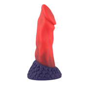 HiSmith HSD52 Realistic Silicone Dildo Suction Cup 8.6 Red-Purple