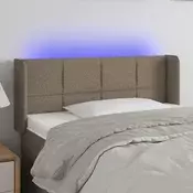 LED uzglavlje smedesivo 103x16x78/88 cm od tkanine