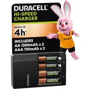 Duracell Duracell 4-urni polnilnik baterij za AA/AAA, 1 kos