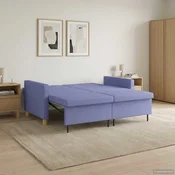 Krevet-sofa na razvlacenje Traper plava Tkanina