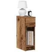 Vidaxl vidaXL Nočne omarice s predalom, 2 kosa, starinski les, 20x36x60 cm