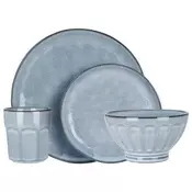 Jedilni set KO-Q97001410 16 kos modra lončevina