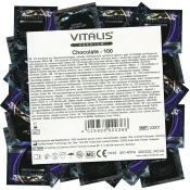 Vitalis Premium Bulk-Pack: Chocolate/Black, 100 condoms